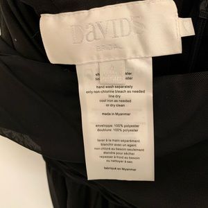 Black bridesmaid dress